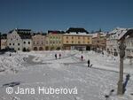 Bruntál, Nám. Míru, zima