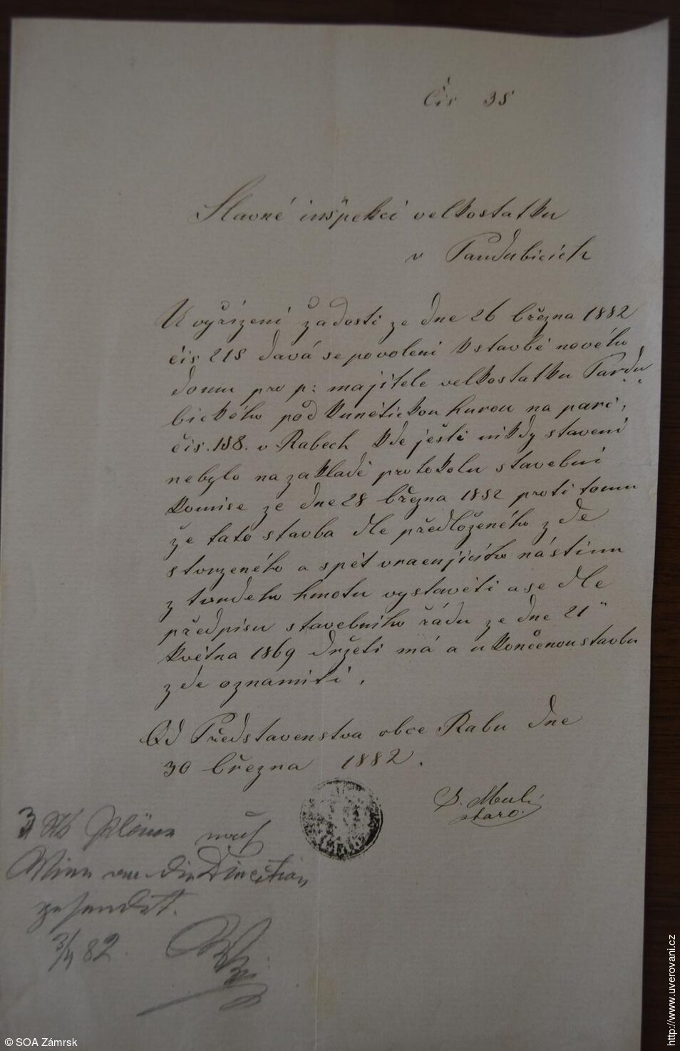 Stavební povolení Lovčího zámečku